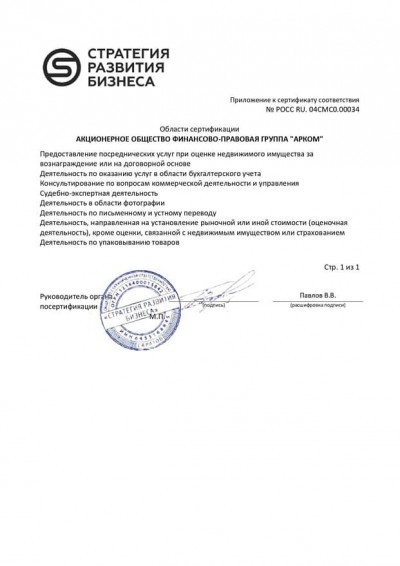 Сертификат соответствия ИСО 45001